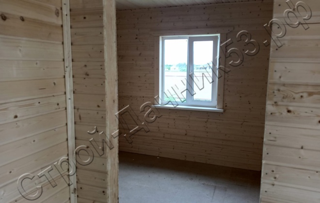 4 Каркасно-щитовой дом Д-51, 6х8м, 48 М², Московская область, Шаховской район, коттеджный посёлок Лесное озеро. (1)